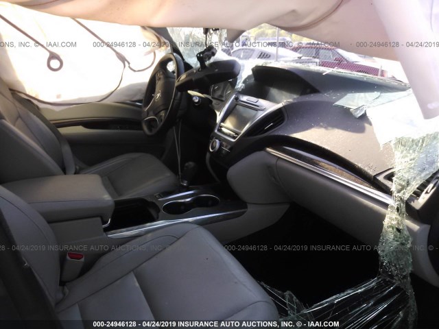 5FRYD3H46EB005422 - 2014 ACURA MDX TECHNOLOGY GRAY photo 5