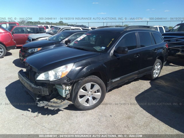 4S4BREJC7B2392417 - 2011 SUBARU OUTBACK 3.6R LIMITED BLACK photo 2