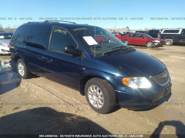 2C4GP44LX3R299609 - 2003 CHRYSLER TOWN & COUNTRY LX BLUE photo 1