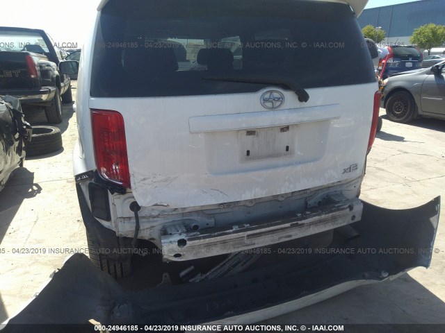 JTLKE50E281015225 - 2008 TOYOTA SCION XB 白色 照片 6