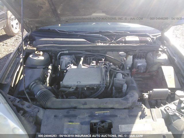 1G1ZT54865F155435 - 2005 CHEVROLET MALIBU LS GREEN photo 10