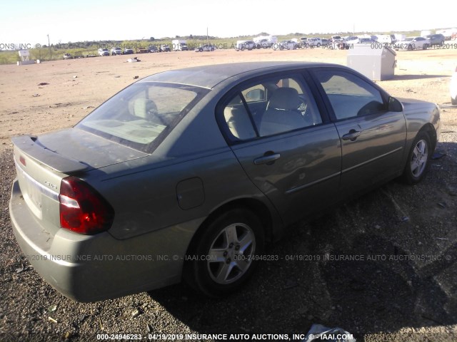 1G1ZT54865F155435 - 2005 CHEVROLET MALIBU LS GREEN photo 4