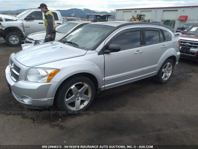 1B3HB78K08D625807 - 2008 DODGE CALIBER R/T SILVER photo 2