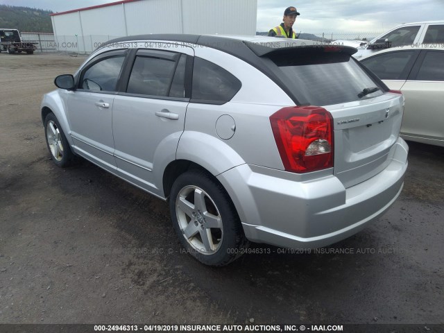 1B3HB78K08D625807 - 2008 DODGE CALIBER R/T SILVER photo 3