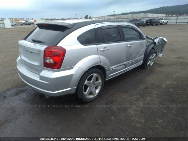 1B3HB78K08D625807 - 2008 DODGE CALIBER R/T SILVER photo 4