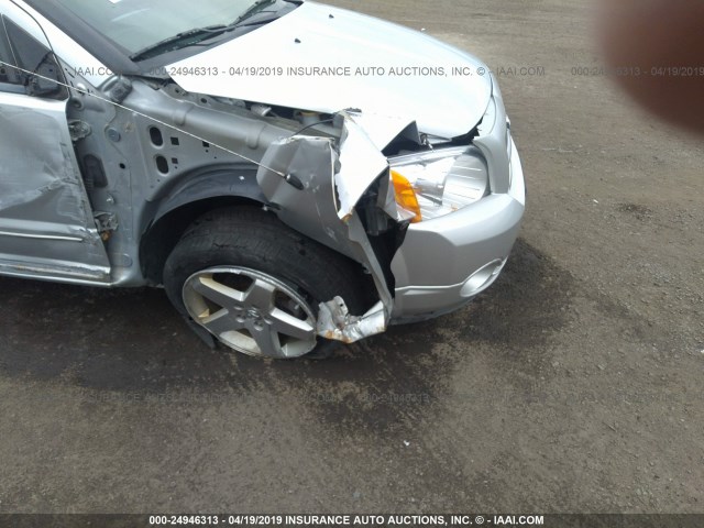 1B3HB78K08D625807 - 2008 DODGE CALIBER R/T SILVER photo 6