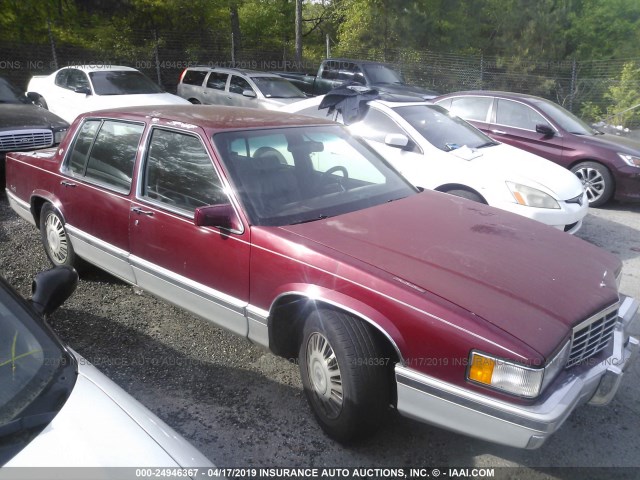 1G6CD53BXP4209425 - 1993 CADILLAC DEVILLE RED photo 1