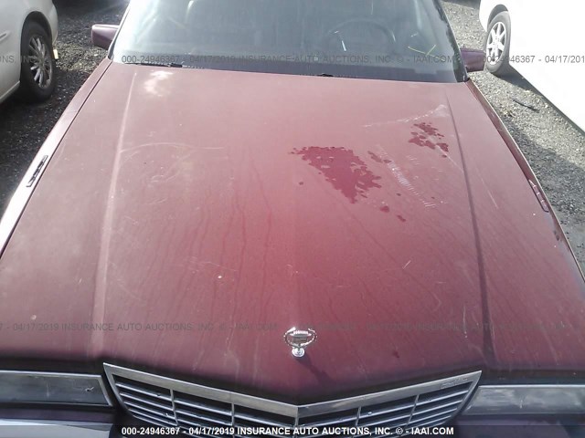 1G6CD53BXP4209425 - 1993 CADILLAC DEVILLE RED photo 10