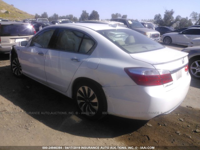 1HGCR6F71FA003195 - 2015 HONDA ACCORD HYBRID/TOURING WHITE photo 3