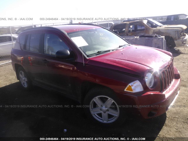 1J8FF47B69D188772 - 2009 JEEP COMPASS SPORT RED photo 1