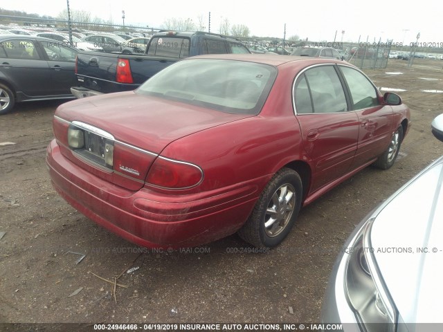 1G4HR54K43U185311 - 2003 BUICK LESABRE LIMITED RED photo 4