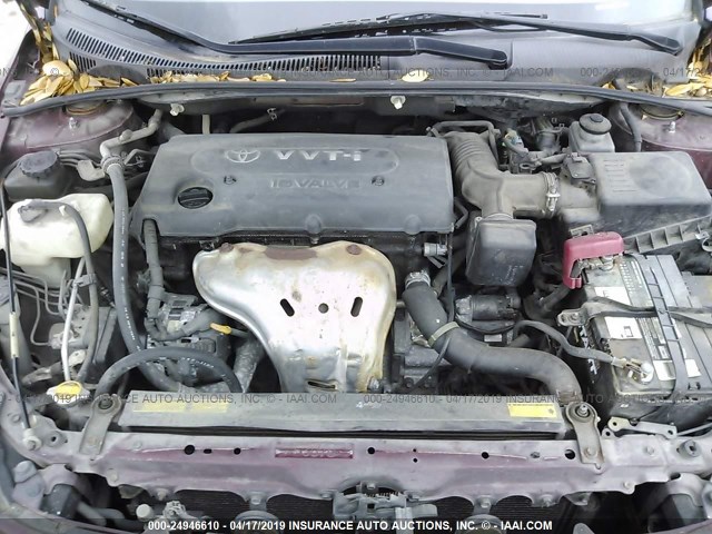 JTKDE177460138265 - 2006 TOYOTA SCION TC მუქწითელი ფოტო 10