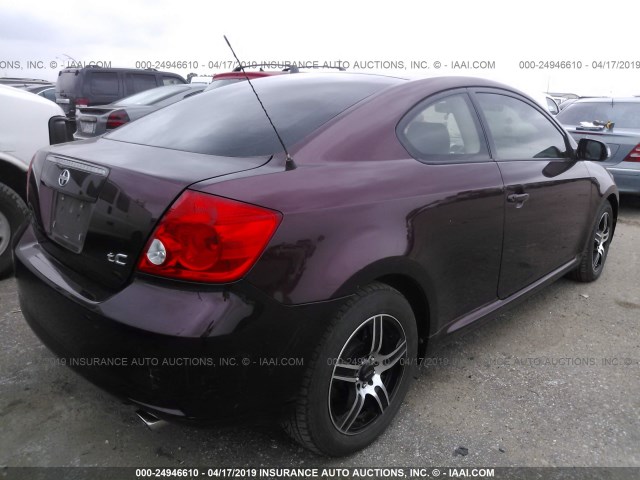 JTKDE177460138265 - 2006 TOYOTA SCION TC მუქწითელი ფოტო 4