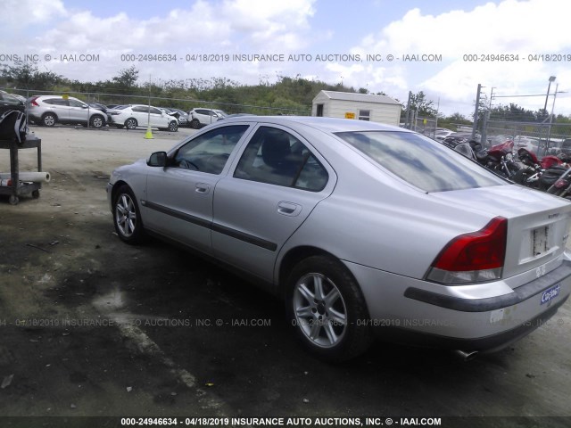 YV1RS58D612072018 - 2001 VOLVO S60 2.4T SILVER photo 3