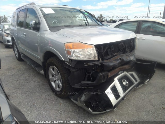 5N1BA0ND3BN616455 - 2011 NISSAN ARMADA SV/SL/PLATINUM SILVER photo 1