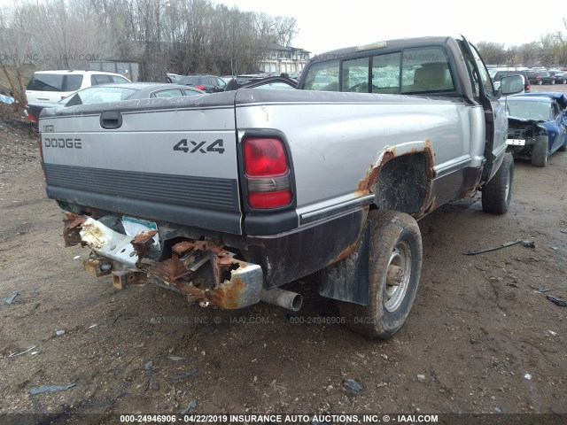 1B7KF26Z9VJ539985 - 1997 DODGE RAM 2500 GRAY photo 4