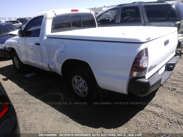 5TENX4CN5AZ739043 - 2010 TOYOTA TACOMA WHITE photo 3