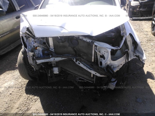 5TENX4CN5AZ739043 - 2010 TOYOTA TACOMA WHITE photo 6