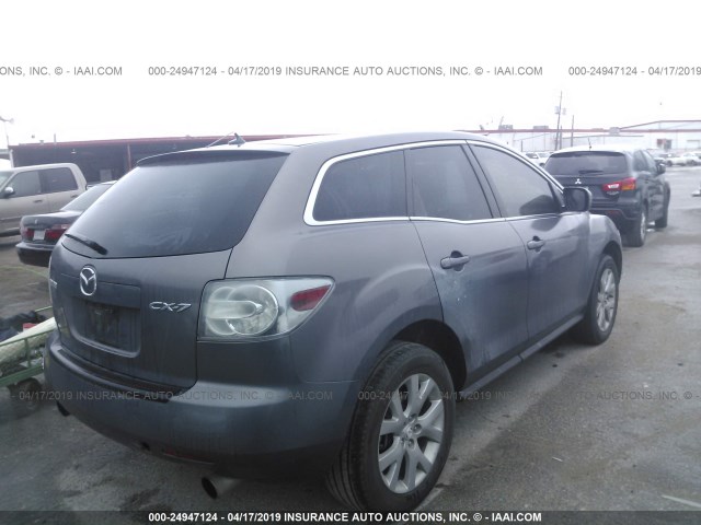 JM3ER293X80185021 - 2008 MAZDA CX-7 GRAY photo 4