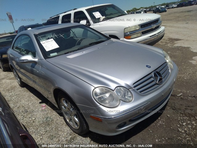 WDBTJ65J24F076979 - 2004 MERCEDES-BENZ CLK 320C SILVER photo 1