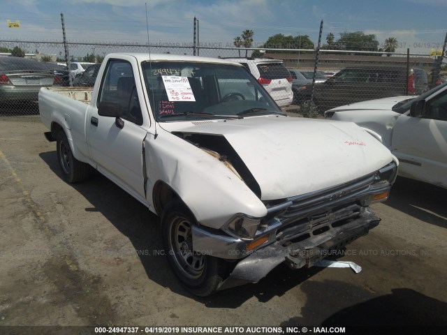 JT4RN81P7M5122737 - 1991 TOYOTA PICKUP 1/2 TON SHT WHEELBASE DLX WHITE photo 1