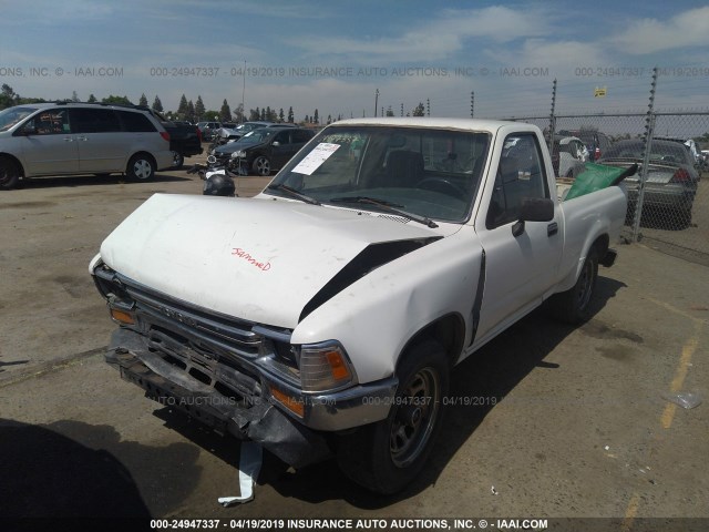 JT4RN81P7M5122737 - 1991 TOYOTA PICKUP 1/2 TON SHT WHEELBASE DLX WHITE photo 2