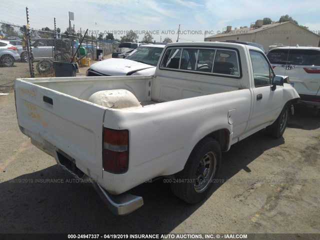 JT4RN81P7M5122737 - 1991 TOYOTA PICKUP 1/2 TON SHT WHEELBASE DLX WHITE photo 4