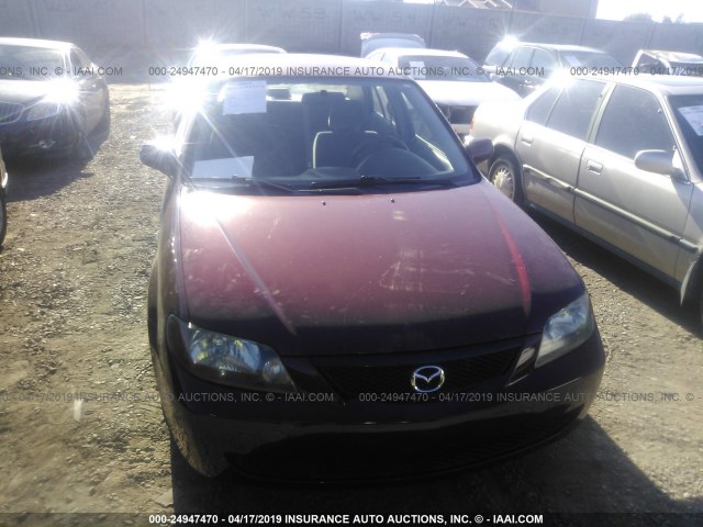 JM1BJ226630102569 - 2003 MAZDA PROTEGE DX/LX/ES RED photo 6