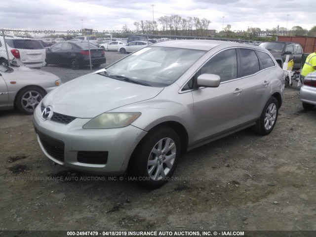 JM3ER293180184954 - 2008 MAZDA CX-7 GRAY photo 2