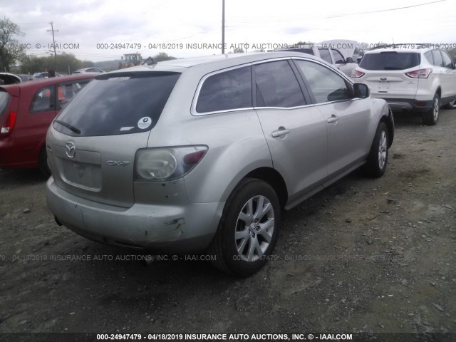 JM3ER293180184954 - 2008 MAZDA CX-7 GRAY photo 4