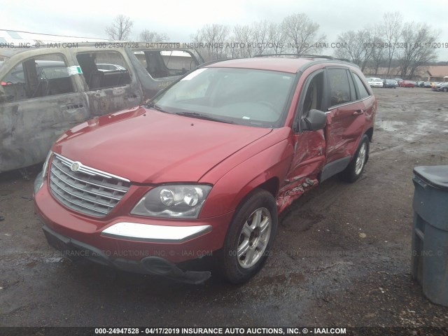 2A4GM68496R667798 - 2006 CHRYSLER PACIFICA TOURING MAROON photo 2