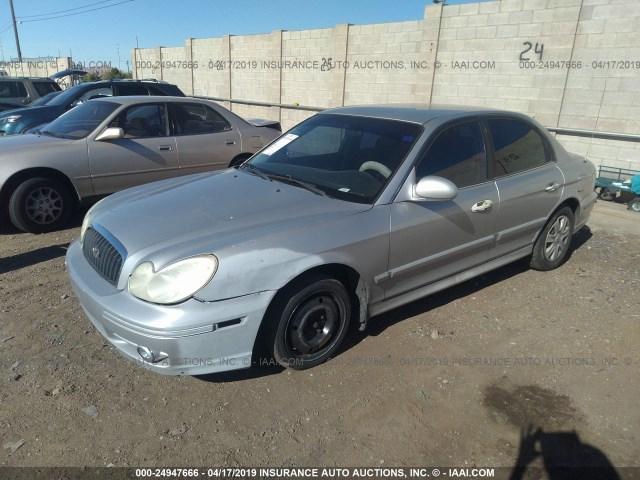 KMHWF25S64A954620 - 2004 HYUNDAI SONATA GL SILVER photo 2