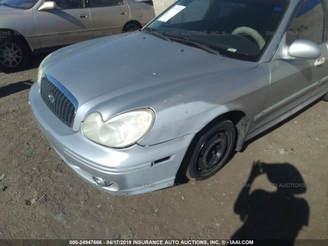 KMHWF25S64A954620 - 2004 HYUNDAI SONATA GL SILVER photo 6