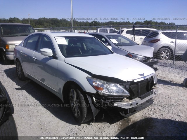 KMHGC4DF7BU116217 - 2011 HYUNDAI GENESIS 4.6L WHITE photo 1