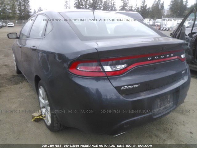 1C3CDFBA4DD295696 - 2013 DODGE DART SXT GRAY photo 3