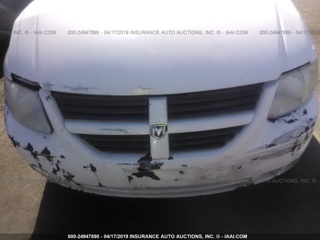 2D4GP44L97R216230 - 2007 DODGE GRAND CARAVAN SXT WHITE photo 6