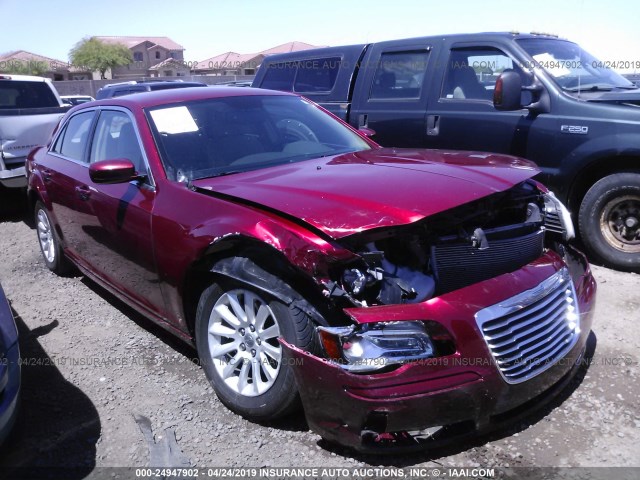 2C3CCAAG9CH256163 - 2012 CHRYSLER 300 RED photo 1