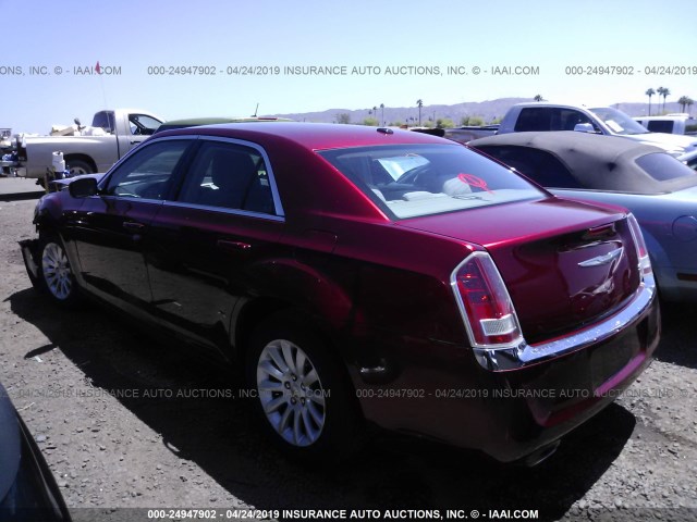 2C3CCAAG9CH256163 - 2012 CHRYSLER 300 RED photo 3