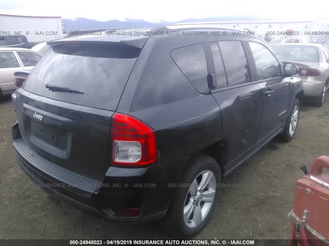 1C4NJCBB5DD229839 - 2013 JEEP COMPASS SPORT BLACK photo 4