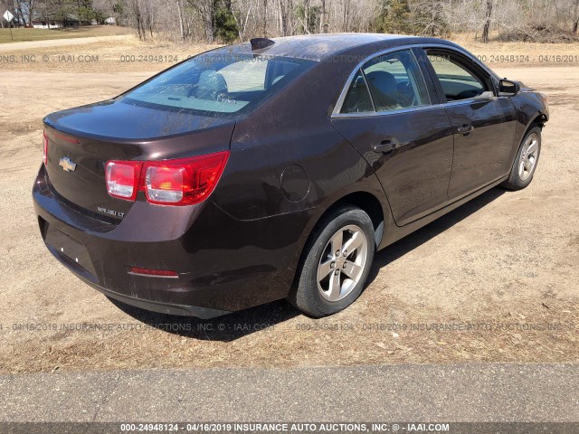 1G11C5SLXFF154598 - 2015 CHEVROLET MALIBU 1LT 栗色 照片 4