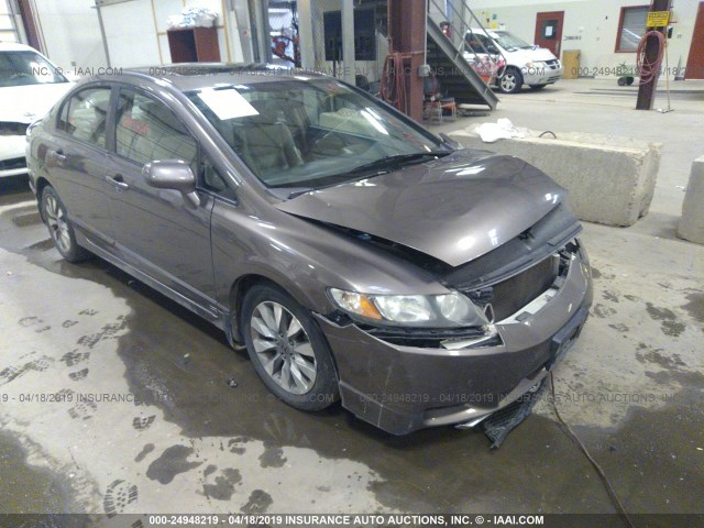 19XFA1F9XAE009610 - 2010 HONDA CIVIC EXL ყავისფერი ფოტო 1