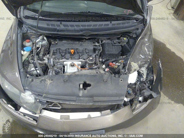 19XFA1F9XAE009610 - 2010 HONDA CIVIC EXL ყავისფერი ფოტო 10