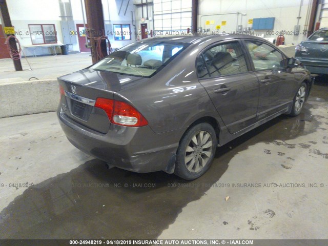 19XFA1F9XAE009610 - 2010 HONDA CIVIC EXL ყავისფერი ფოტო 4