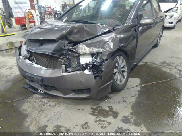 19XFA1F9XAE009610 - 2010 HONDA CIVIC EXL ყავისფერი ფოტო 6