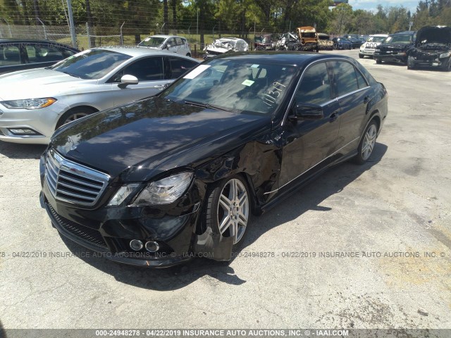 WDDHF5GB6AA111319 - 2010 MERCEDES-BENZ E 350 BLACK photo 2