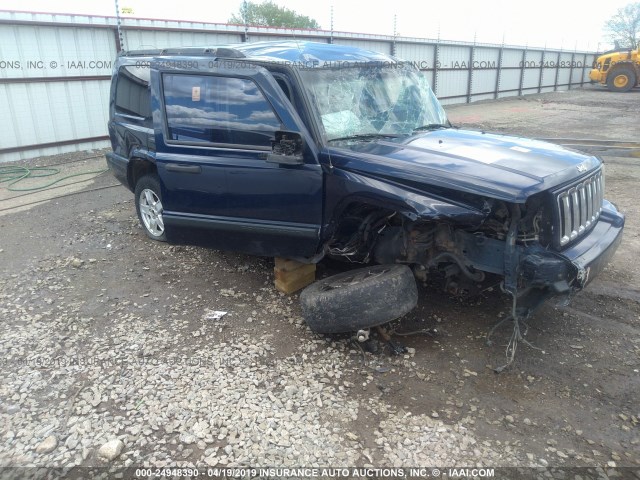 1J8HG48N26C247039 - 2006 JEEP COMMANDER BLUE photo 1