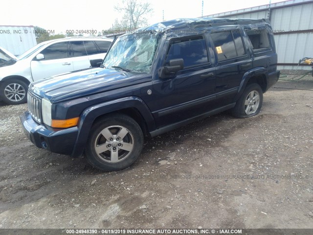 1J8HG48N26C247039 - 2006 JEEP COMMANDER BLUE photo 2