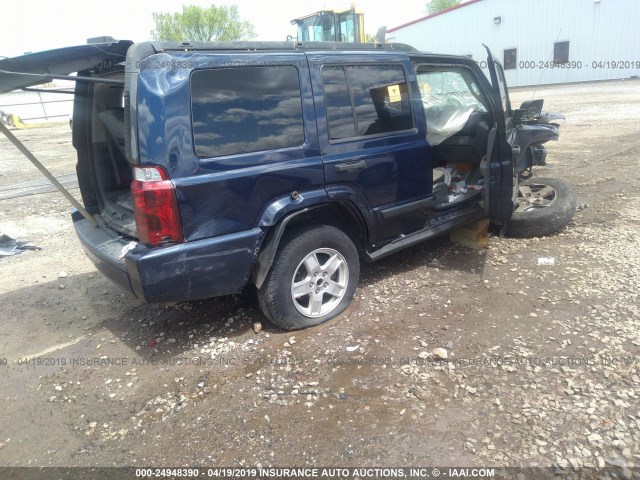 1J8HG48N26C247039 - 2006 JEEP COMMANDER BLUE photo 4
