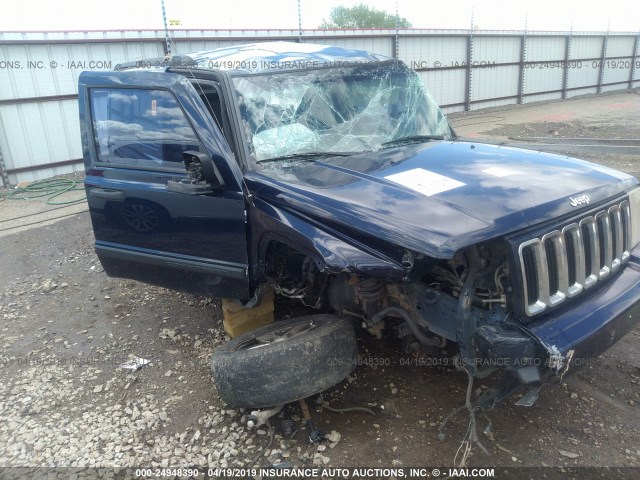 1J8HG48N26C247039 - 2006 JEEP COMMANDER BLUE photo 6