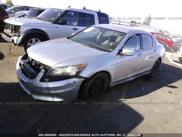 1HGCP2F37BA110158 - 2011 HONDA ACCORD LX SILVER photo 2